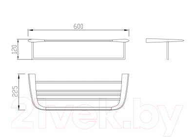 Полка для полотенца Abber Nord AA1554