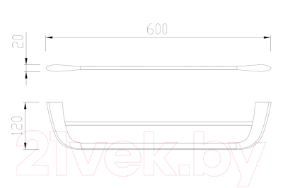 Держатель для полотенца Abber Nord AA1553