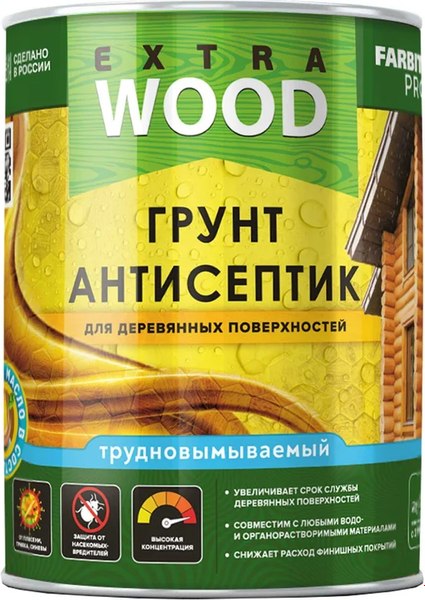 Антисептик для древесины Farbitex Profi Wood Extra трудновымываемый для деревянных поверхностей - фото
