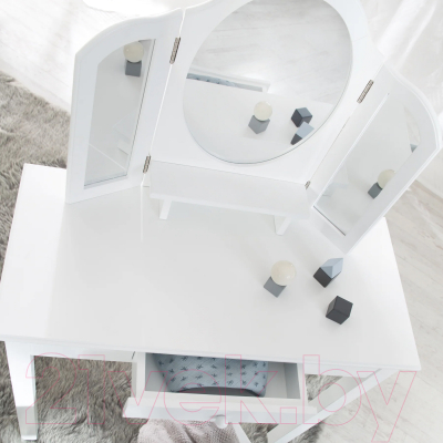 Туалетный столик с зеркалом Roba 450180WE (белый)