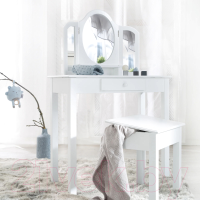 Туалетный столик с зеркалом Roba 450180WE (белый)