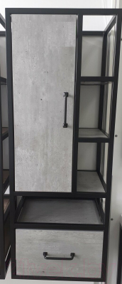 Шкаф-полупенал для ванной Style Line Лофт 45 с ящиком PLUS (подвесной)