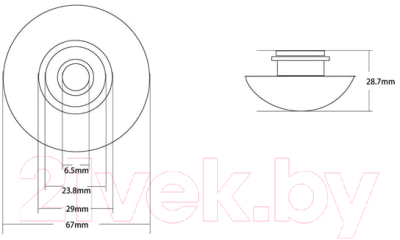 Заглушка для умывальника Abber AC0014MBE