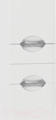 Шкаф-пенал для ванной Style Line Жасмин 36 2 ящика (корзина)