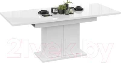 Обеденный стол ТриЯ Детройт тип 1 (белый/белый)