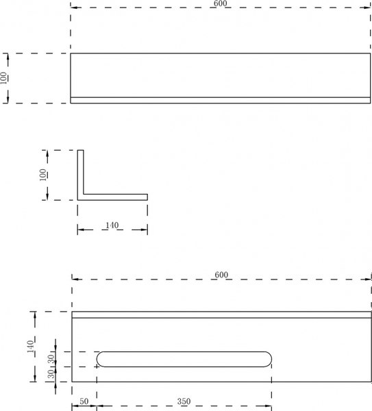 Полка для умывальника Abber Stein AS1655