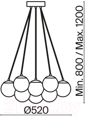 Люстра Freya Fiesta FR5231PL-13CH