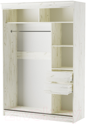 Шкаф-купе Памир Альянс Орион 1.5м (крафт белый)