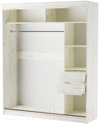 Шкаф-купе Памир Альянс Орион 1.8м (крафт белый)