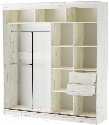 Шкаф Памир Альянс Орион 2.0м (крафт белый)