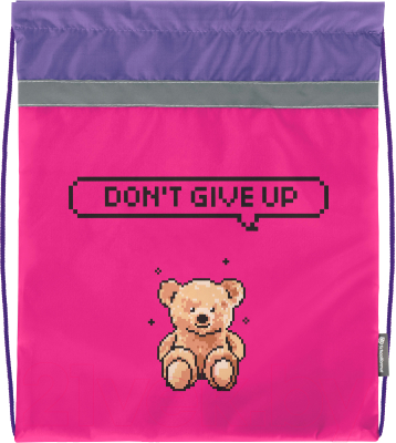 Мешок для обуви Schoolformat Pixel Bear / МОБ-ПКБ - фото