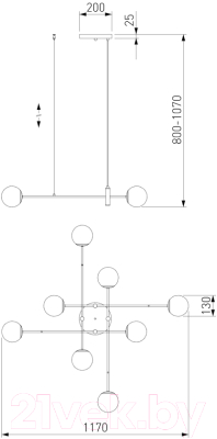 Люстра Евросвет 70146/8