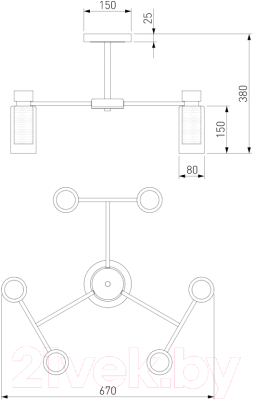 Люстра Евросвет 70115/6 (белый)