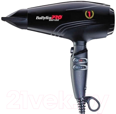 Профессиональный фен BaByliss Pro Rapido Ferrari / BAB7000IE (черный)