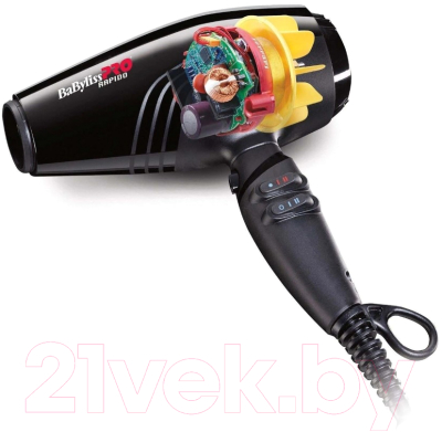 Профессиональный фен BaByliss Pro Rapido Ferrari / BAB7000IE (черный)