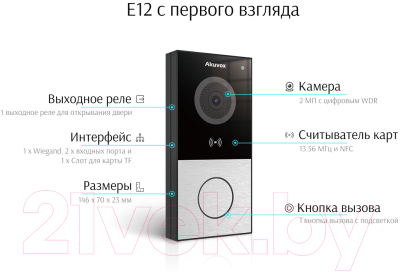 IP-вызывная панель Akuvox E12S