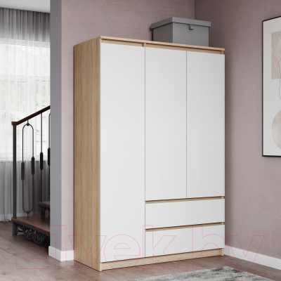 Шкаф ГМЦ ШК-3 (дуб сонома/белый)