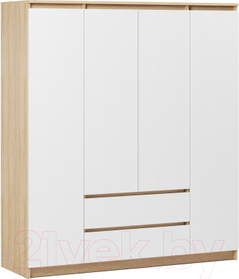 Шкаф ГМЦ ШК-4 (дуб сонома/белый) - фото