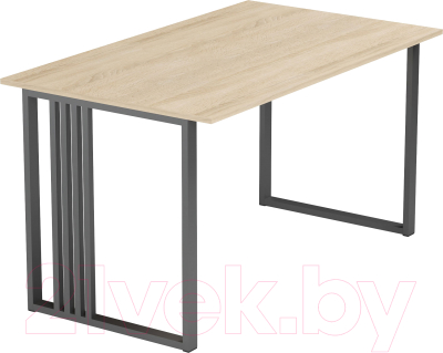 Письменный стол Mio Tesoro Франко 100x60 (дуб сонома/черный) - фото