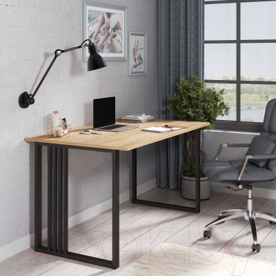 Письменный стол Mio Tesoro Франко 100x60 (дуб сонома/черный)