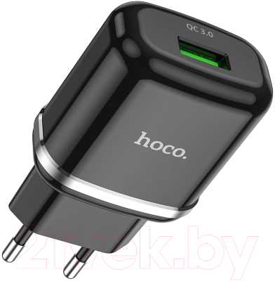Адаптер питания сетевой Hoco N3 QC3.0 USB 1xUSB-А / 6931474729347