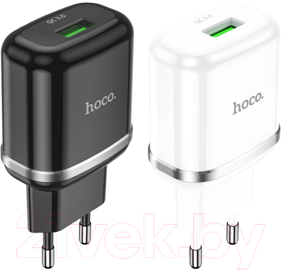 Адаптер питания сетевой Hoco N3 QC3.0 USB 1xUSB-А / 6931474729347