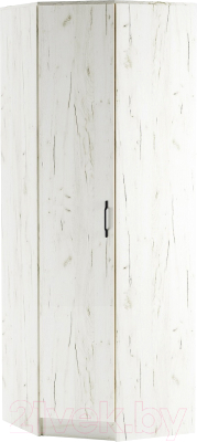 Шкаф Памир Беатрис угловой (крафт белый/антрацит) - фото