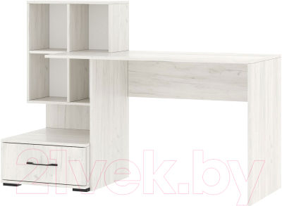 Письменный стол Памир ПКС-10 (крафт белый) - фото