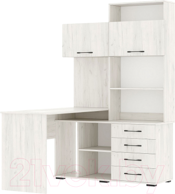 Письменный стол Памир ПКС-11 левый (крафт белый) - фото