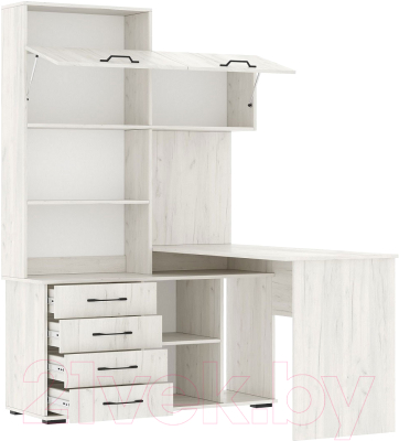 Письменный стол Памир ПКС-11 правый (крафт белый)