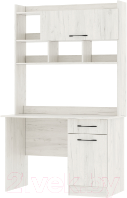 Письменный стол Памир ПКС-2 (крафт белый) - фото
