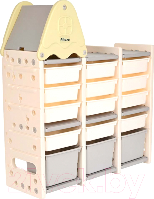 Стеллаж Pituso С ящиками / FE-SN-SW004 - фото