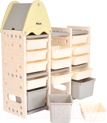 Стеллаж Pituso С ящиками / FE-SN-SW004