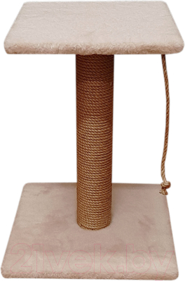 Лежанка-когтеточка Bast С полкой 50 - фото