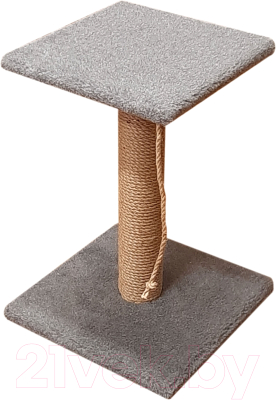 Лежанка-когтеточка Bast С полкой 50