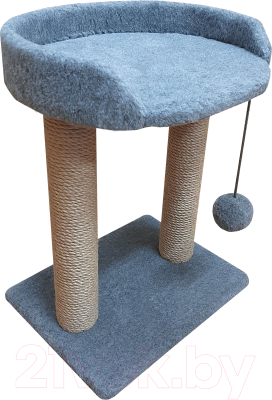 Лежанка-когтеточка Bast С овальной полкой 55