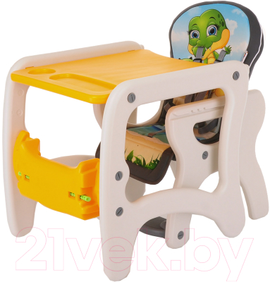 Стульчик для кормления Pituso Carlo Дракоша / HB-GY-01 (оранжевый)