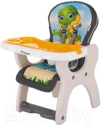 Стульчик для кормления Pituso Carlo Дракоша / HB-GY-01 (оранжевый)