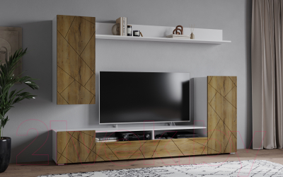 Горка Интерлиния Neo-5 (белый/дуб вотан)