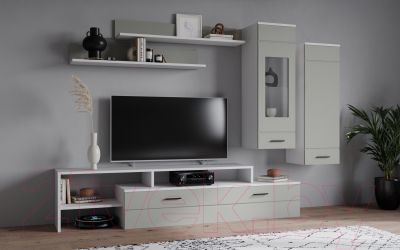 Горка Интерлиния Neo-7 без подсветки (белый/пепел)