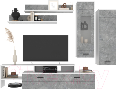 Горка Интерлиния Neo-7 без подсветки (белый/керамика) - фото