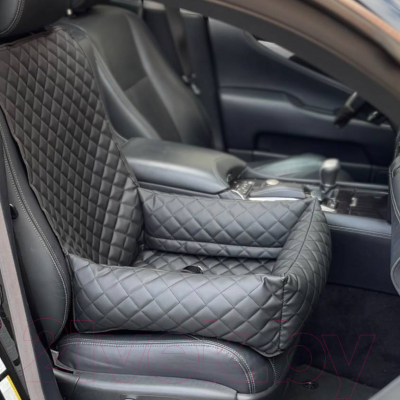 Автокресло для собак ElCrucce 45x45x60 (экокожа, черный)
