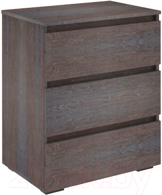 Комод Кортекс-мебель Бари 60 3ш (береза/береза/береза) - фото