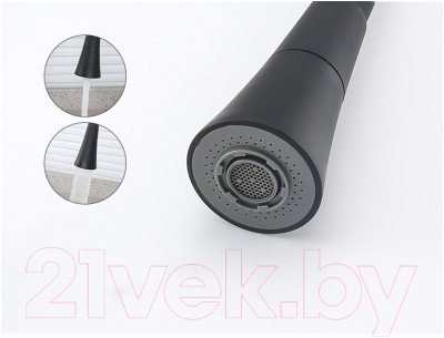 Смеситель Frap F4471-6 (черный)