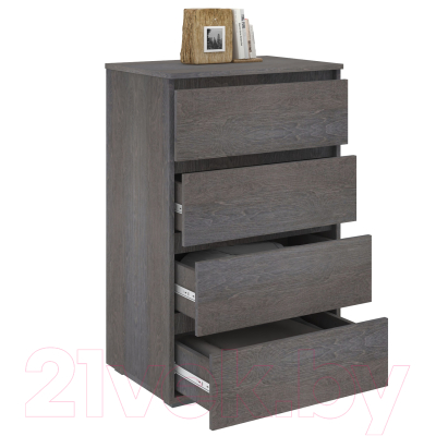 Комод Кортекс-мебель Бари 60 4ш (береза/береза/береза)