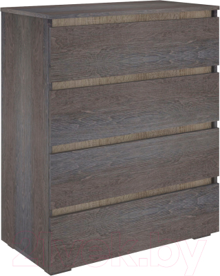 Комод Кортекс-мебель Бари 80 4ш (береза/береза/дуб сонома) - фото