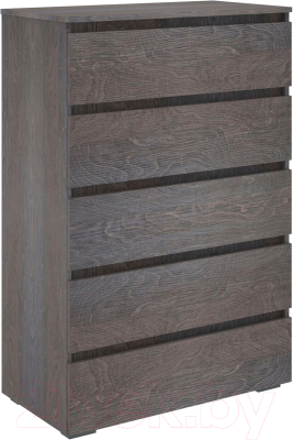 Комод Кортекс-мебель Бари 80 5ш (береза/береза/береза) - фото