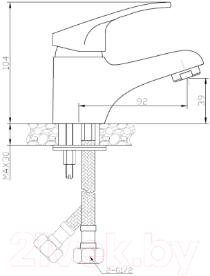 Смеситель AV Engineering AVKBL1-A130-210
