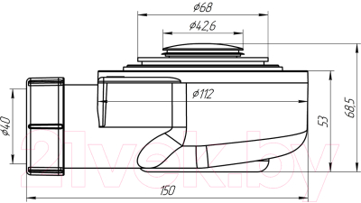 Сифон Ани Пласт Е450CL