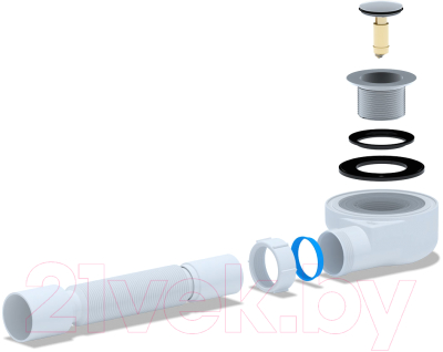 Сифон Ани Пласт Е455CL